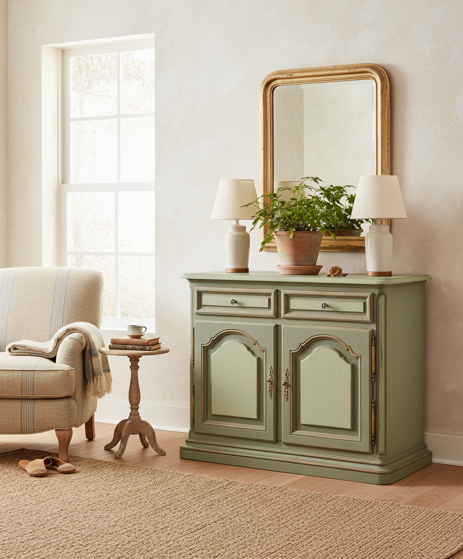 Aparador vintage de estilo provenzal