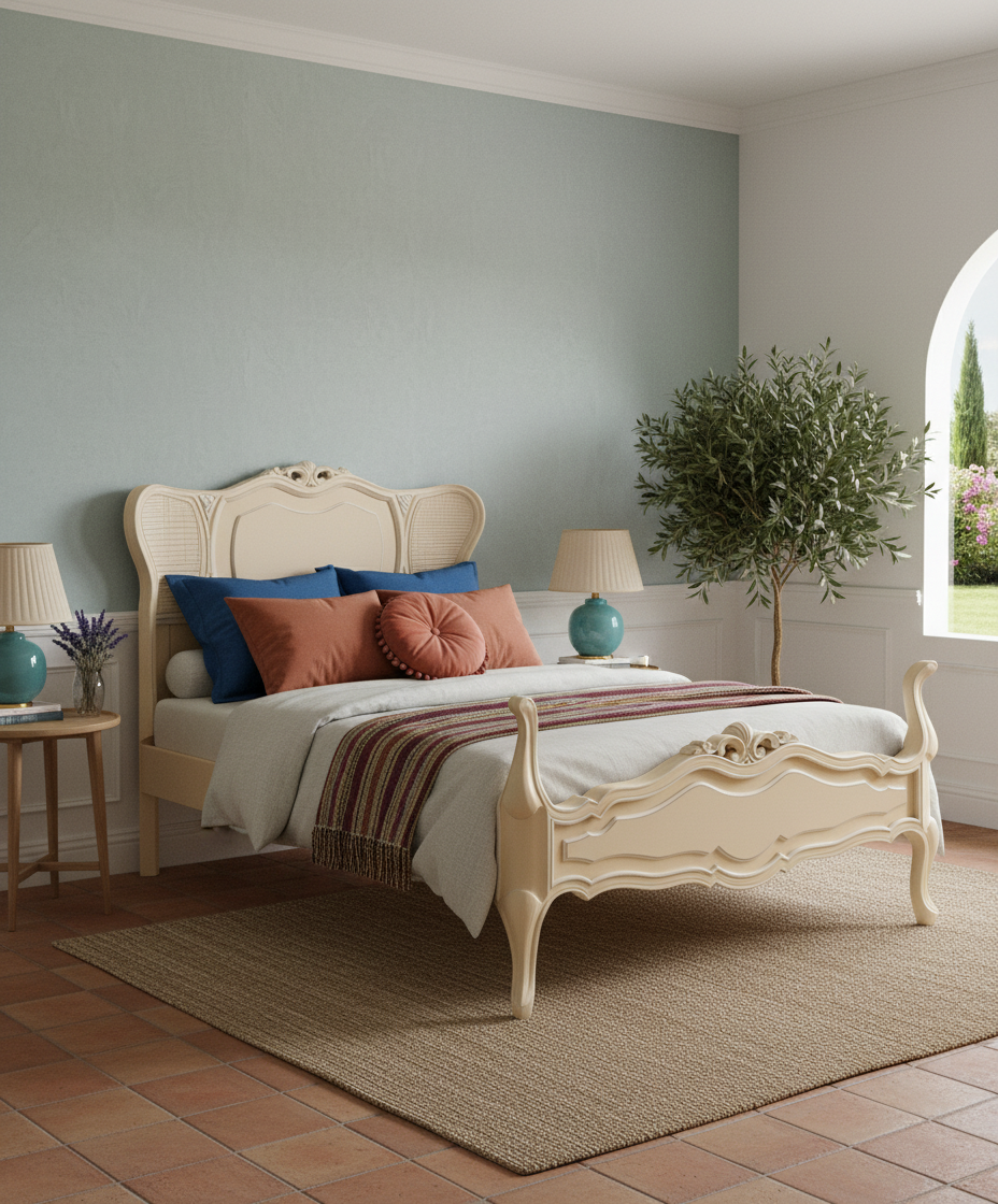 Cama antigua estilo Luis XV