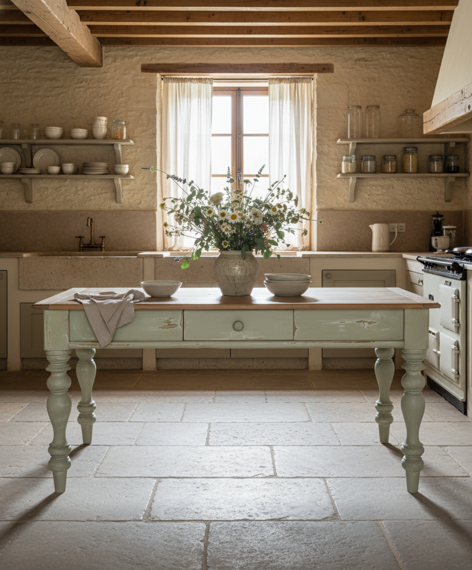 Mesa de comedor rústica