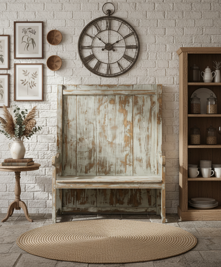 Banco antiguo de madera