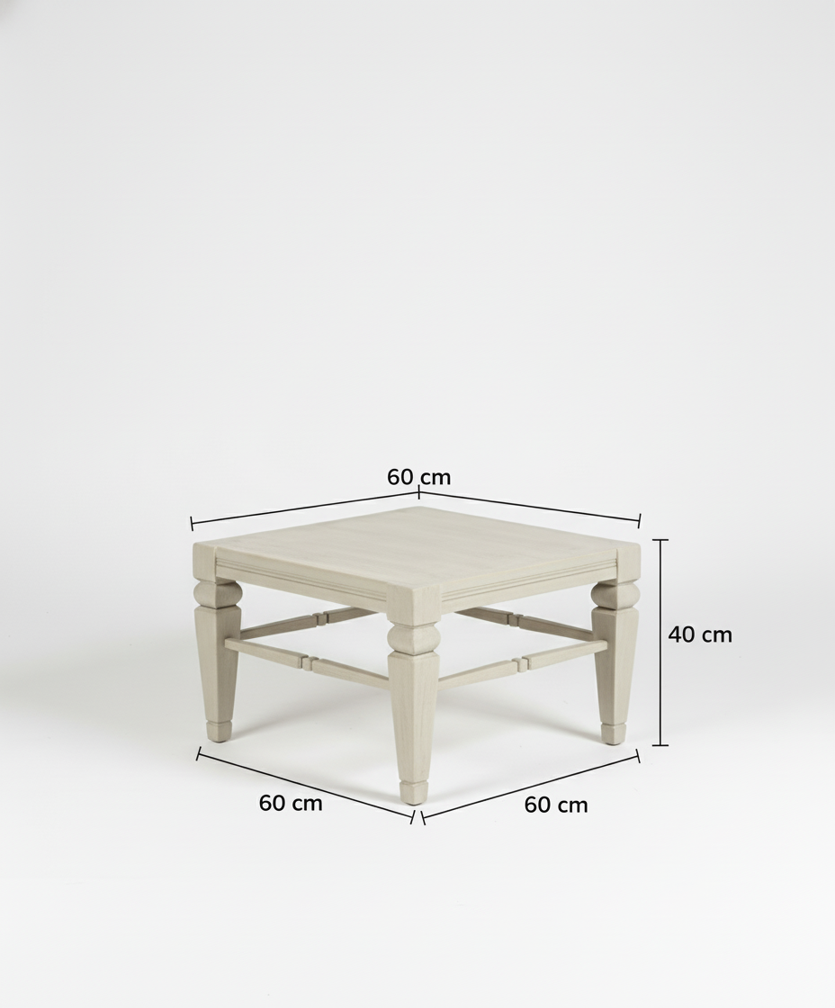 Mesa baja auxiliar de madera Celine