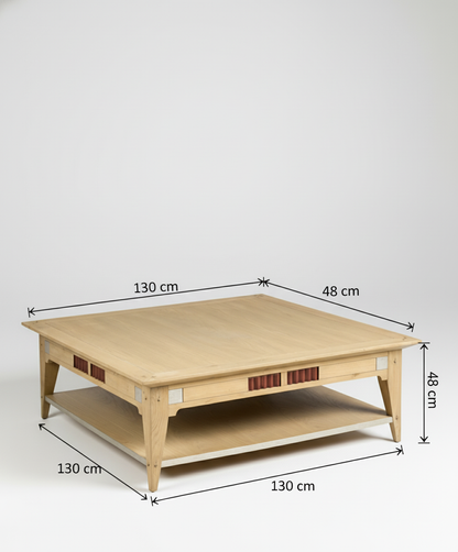 Mesa de centro en madera de roble