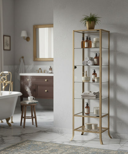 Vitrina alta de hierro