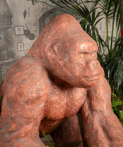 Large gorilla sculpture