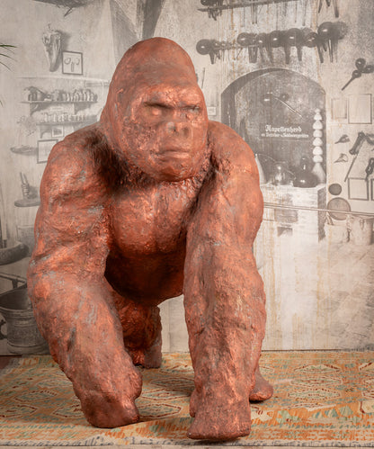 Large gorilla sculpture