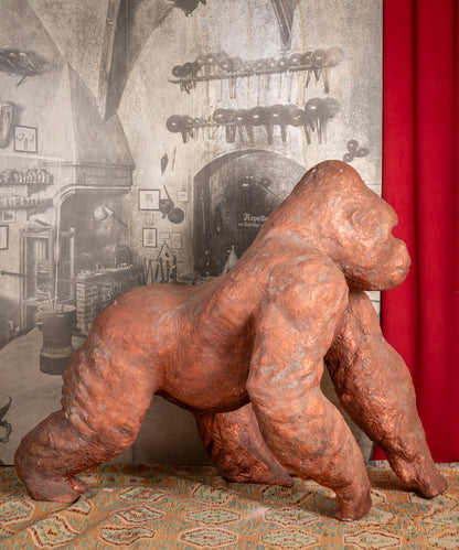 Large gorilla sculpture