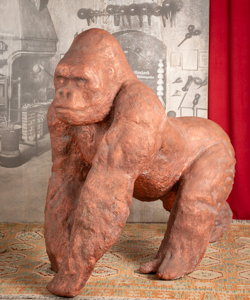 Large gorilla sculpture