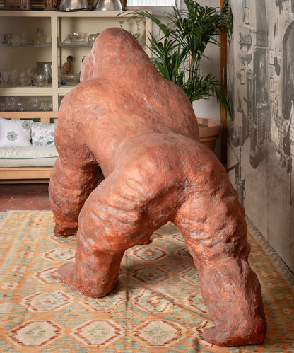 Large gorilla sculpture