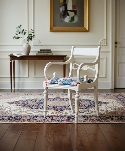 sillon antiguo de madera taoizado