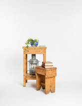 banqueta rustica de madera