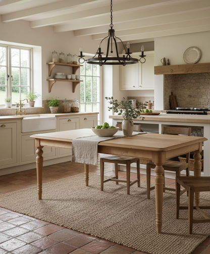 Mesa de comedor de madera Baiona