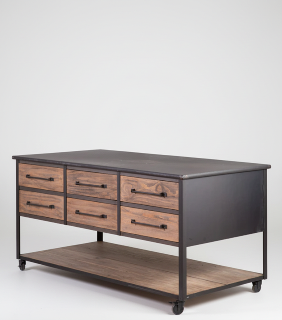 La Manzanera industrial island table