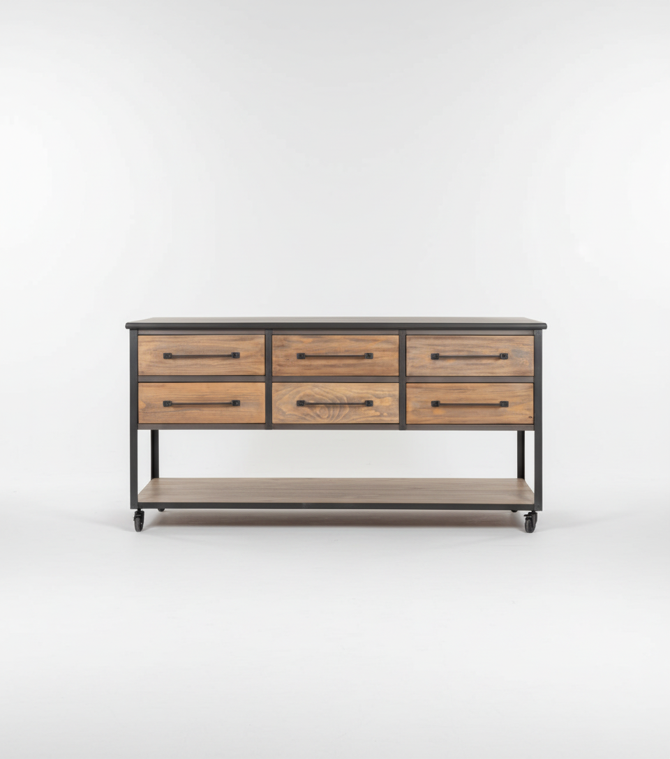 La Manzanera industrial island table