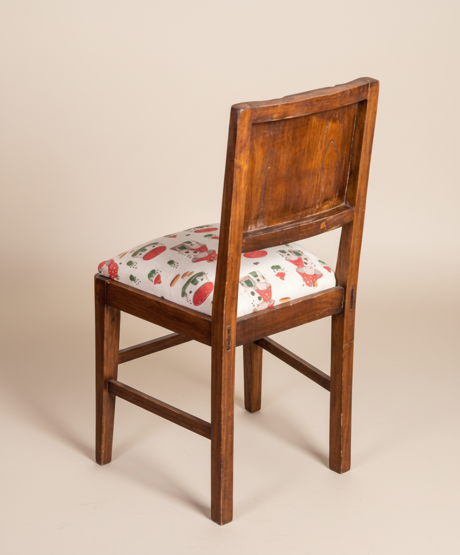 Set of 4 antique Snow White chairs