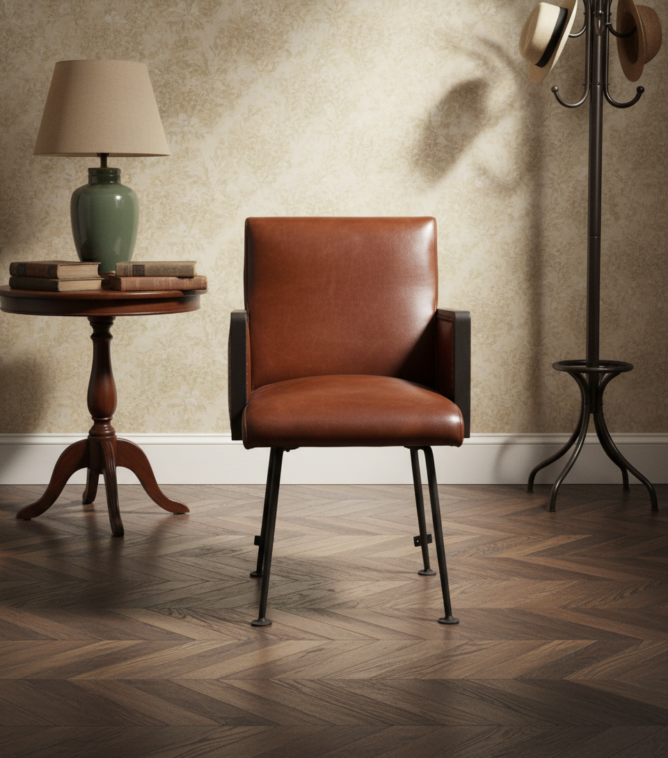 Sillón antiguo de tren