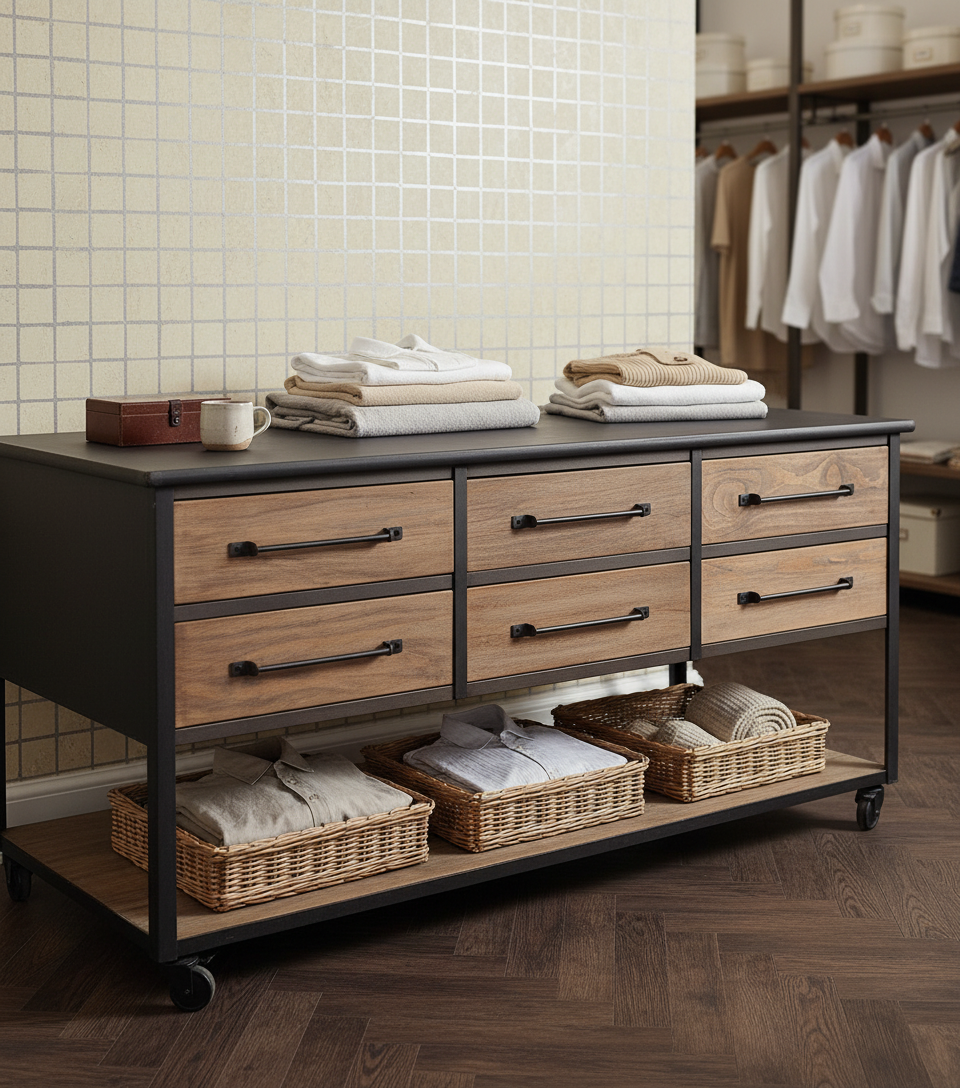 La Manzanera industrial island table