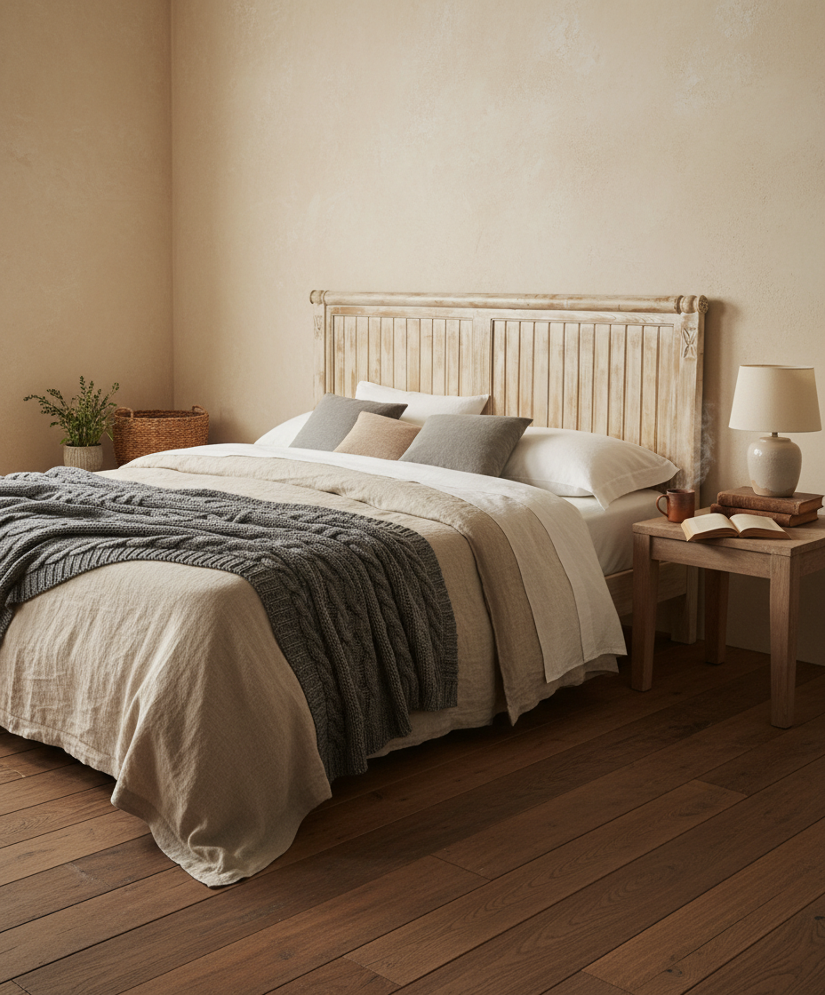 Cabecero de madera provenzal