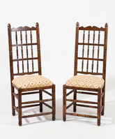 pareja de sullas rusticas de madera