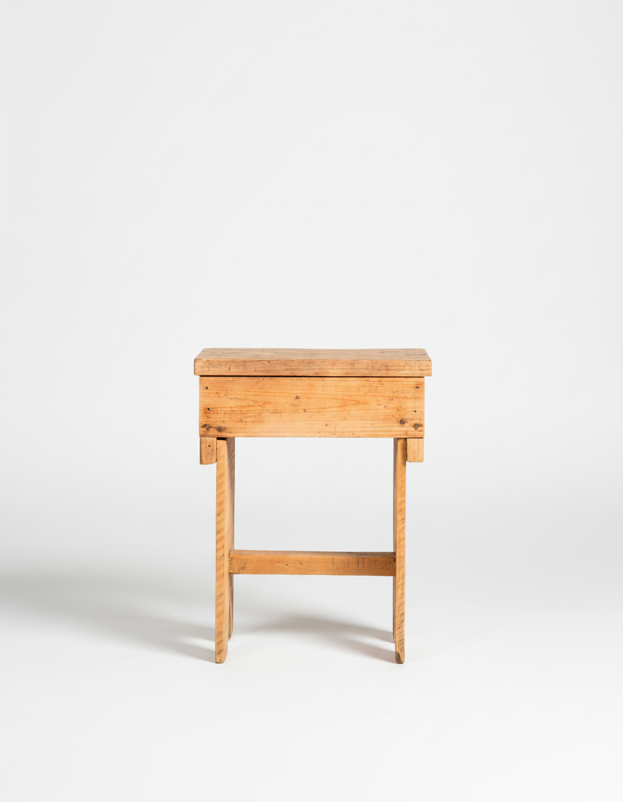 banqueta de madera de estilo rustico