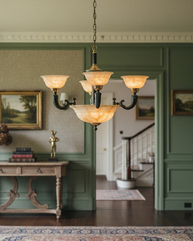 Lámpara de bronce Lemans