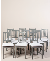 CONJUNTO SILLA RUSTICA DE MADERA CON CONJIN