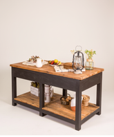 mesa isla industrial vista trasera