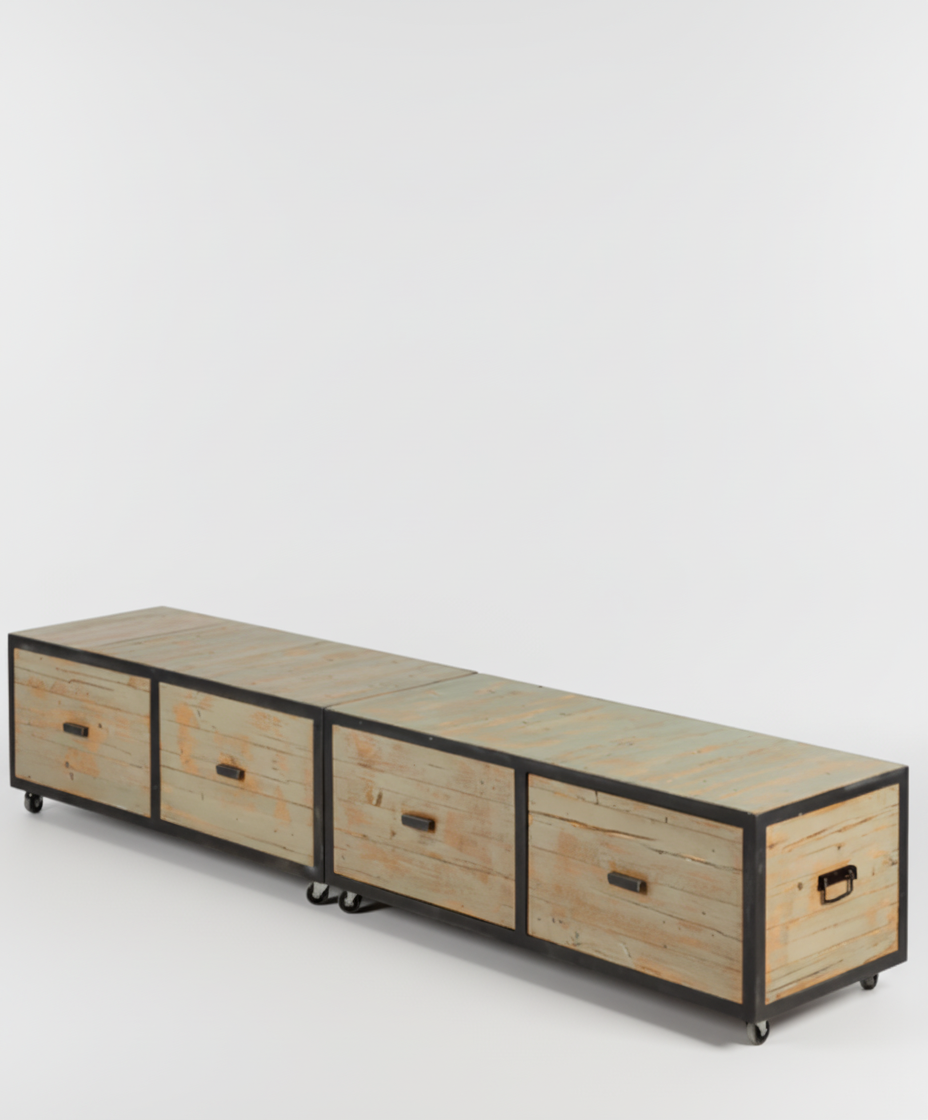 mueble cajonera industrial 