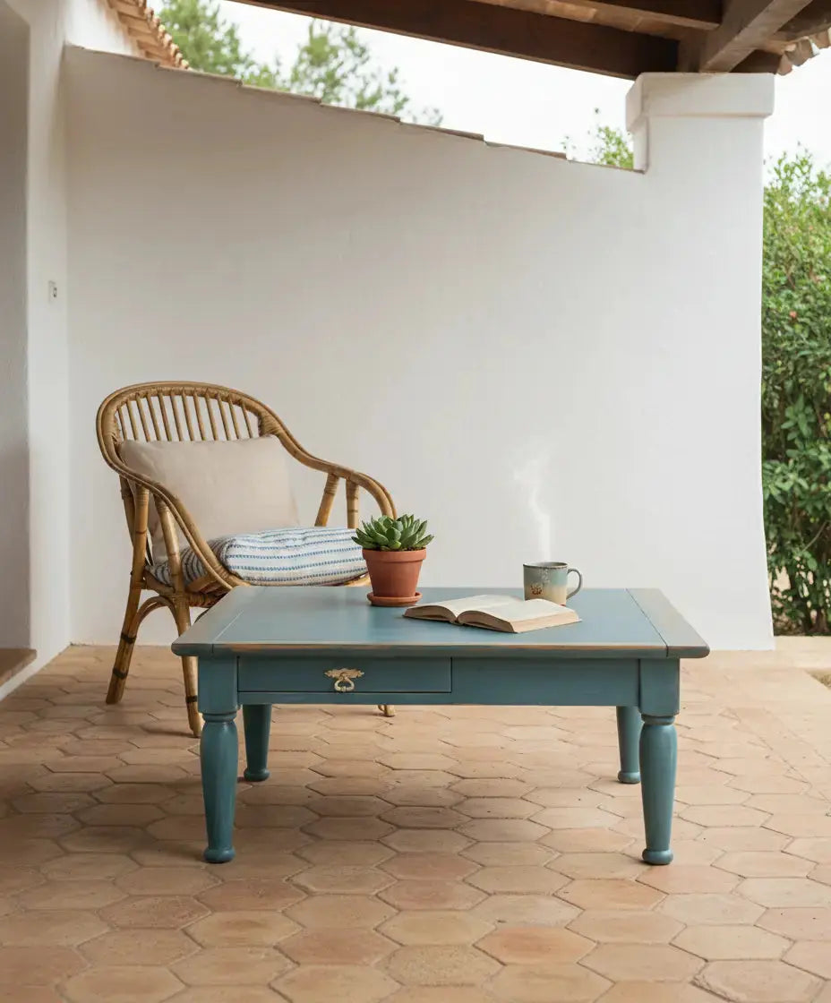 Mesa de centro de madera Leo Antique arte y decoracion