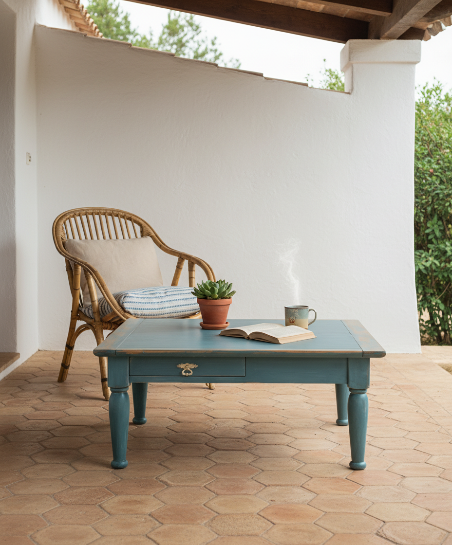 Mesa de centro de madera Leo