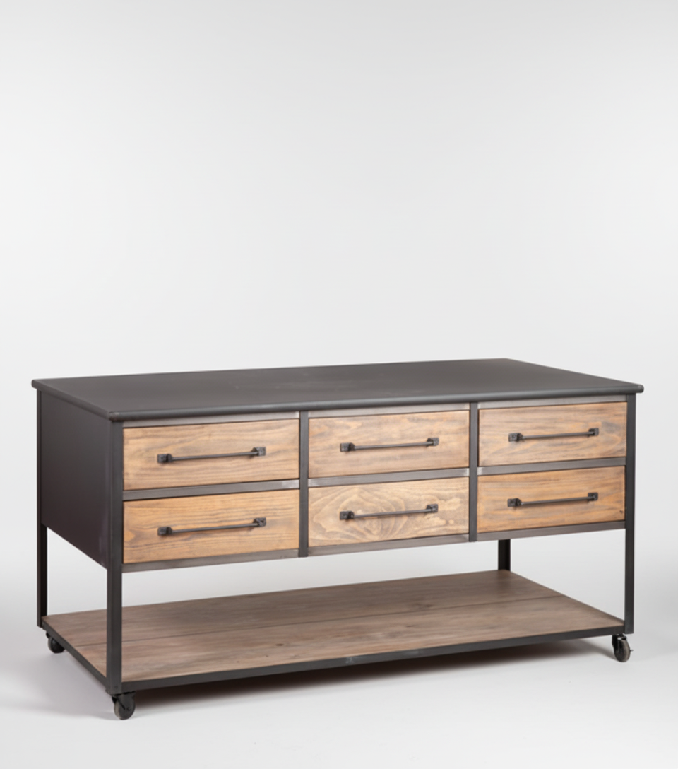 La Manzanera industrial island table