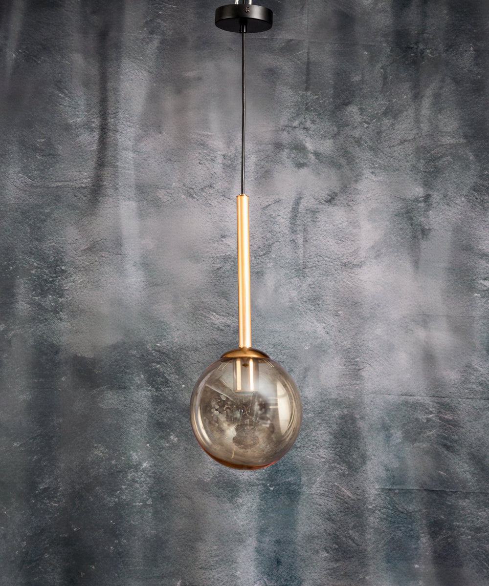 Small globe ceiling lamp
