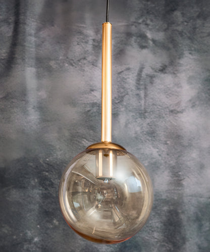 Small globe ceiling lamp