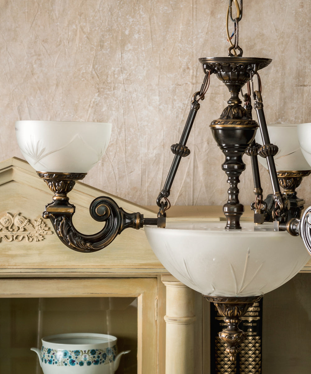 Bronze ceiling lamp