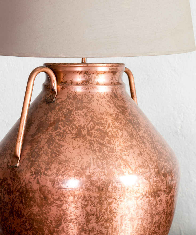 Metal pitcher lamp
