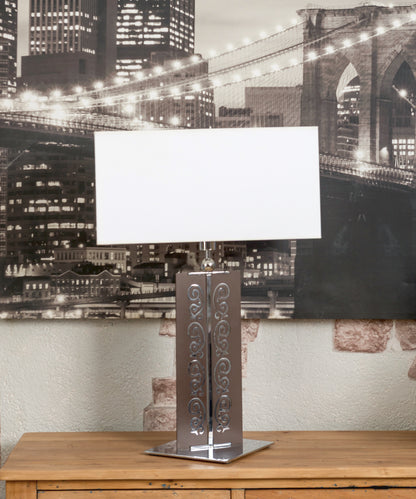 Chrome table lamp