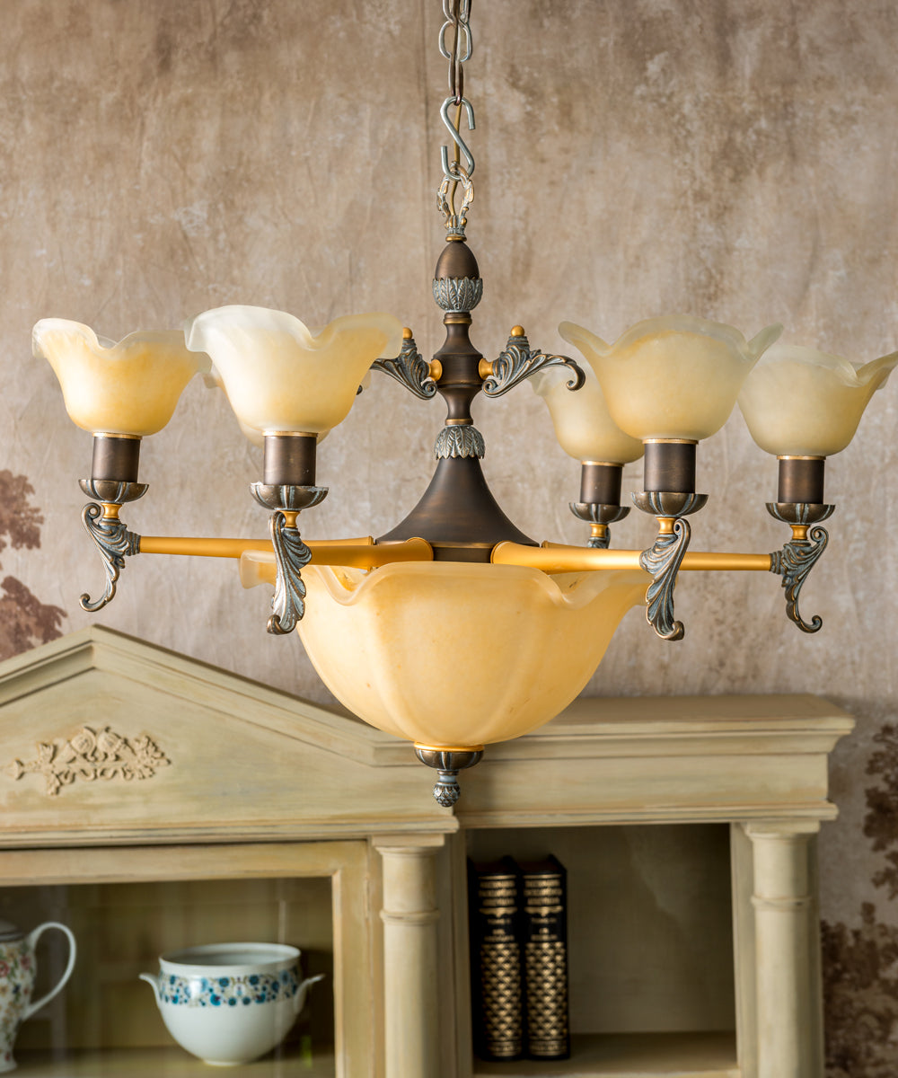 Amber ceiling lamp