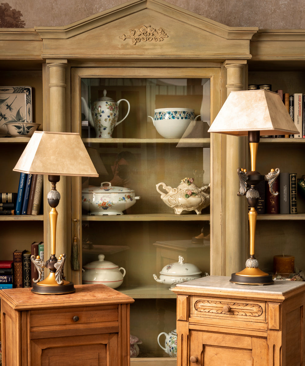 Pair of Athena lamps