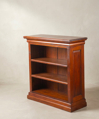 Librería Baja Vintage de Madera Maciza | Estilo Inglés Clásico