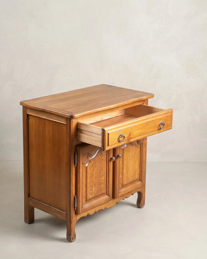 Mueble Auxiliar Vintage de Roble | Estilo Provenzal Luis XV