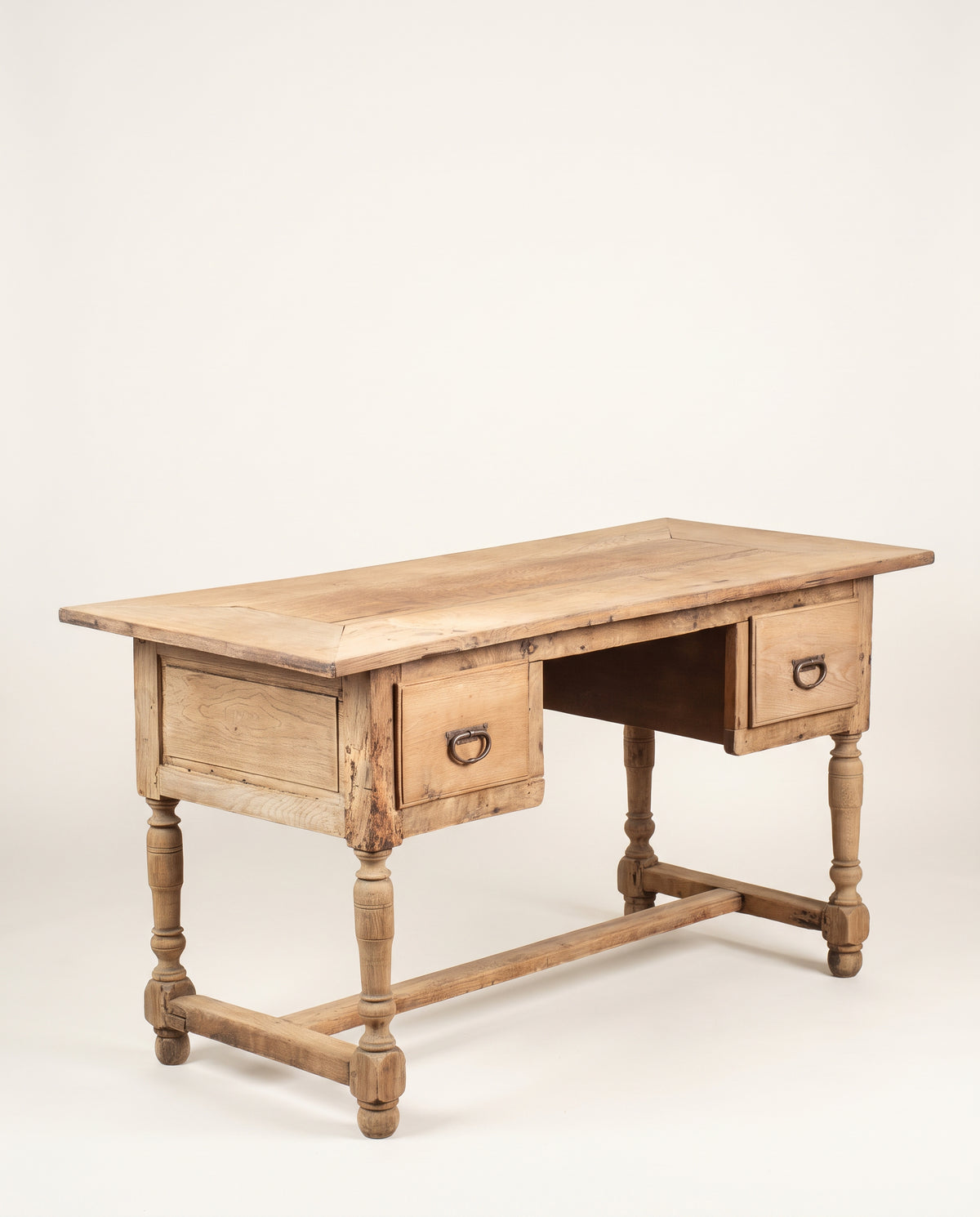 Escritorio Antiguo Francés de Roble Lavado | Estilo Luis XIII, Siglo XIX