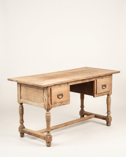 Escritorio Antiguo Francés de Roble Lavado | Estilo Luis XIII, Siglo XIX