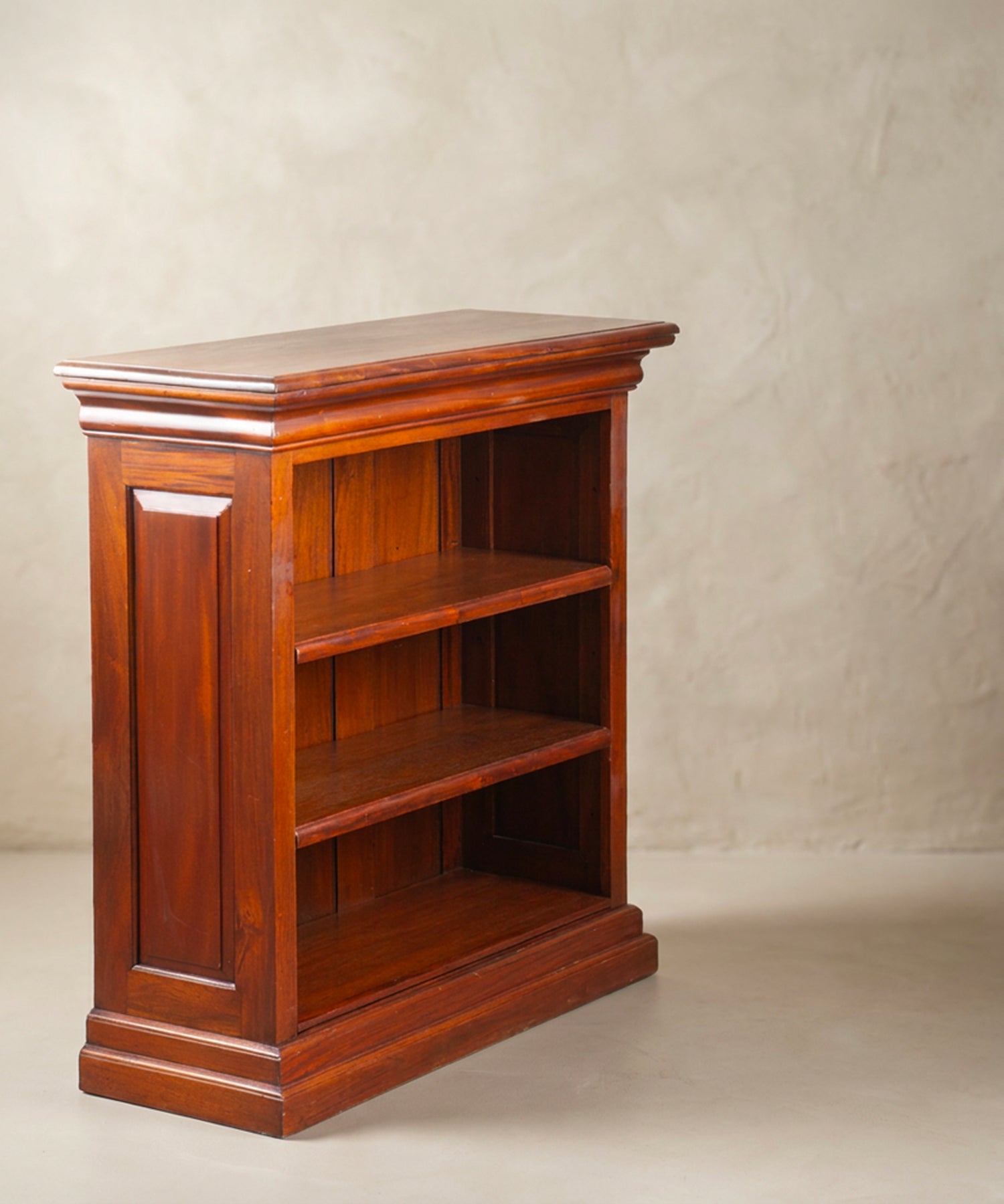 Librería Baja Vintage de Madera Maciza | Estilo Inglés Clásico