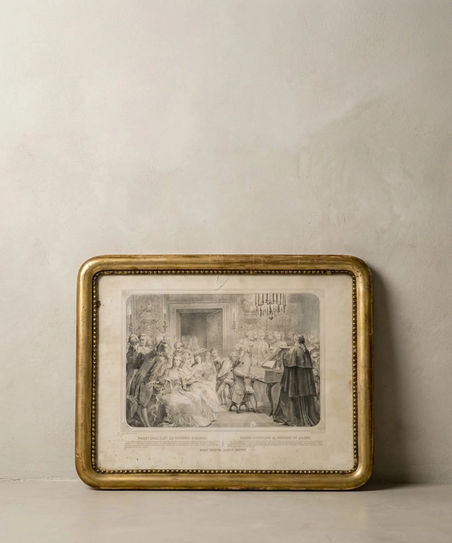 Antique Lithograph Mozart "Allegri&