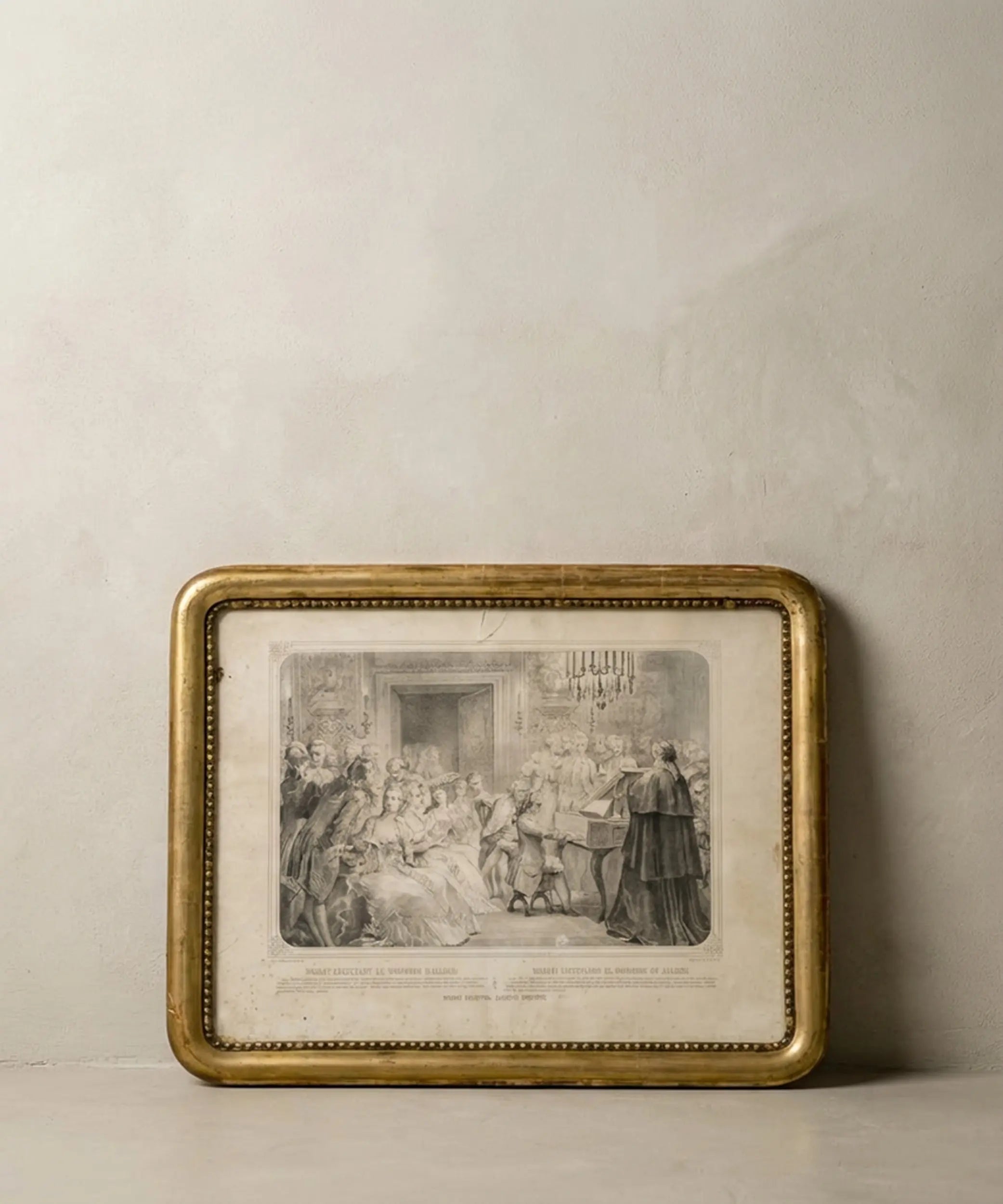 Antique Lithograph Mozart "Allegri&