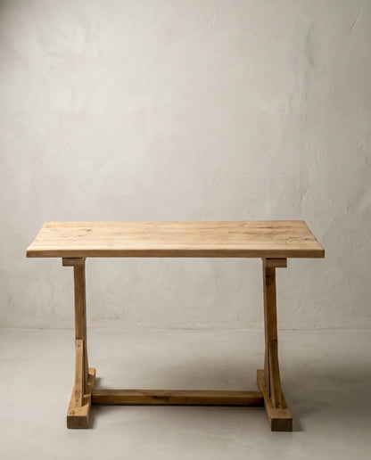 Mesa de Bistró Antigua en Madera Lavada | Francia Rural