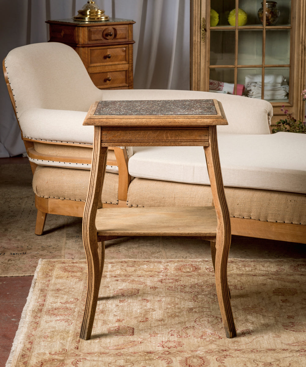 Mesa auxiliar de roble