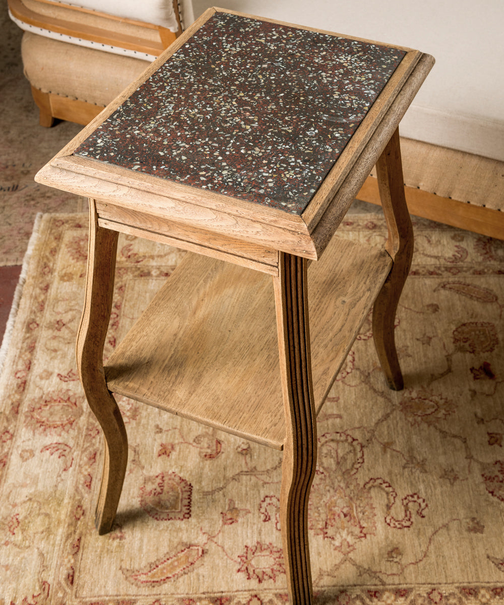 Mesa auxiliar de roble