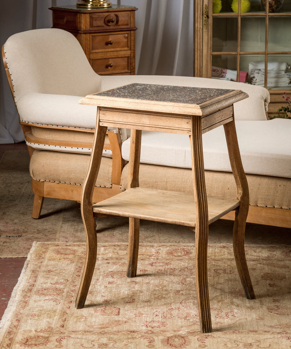 Mesa auxiliar de roble