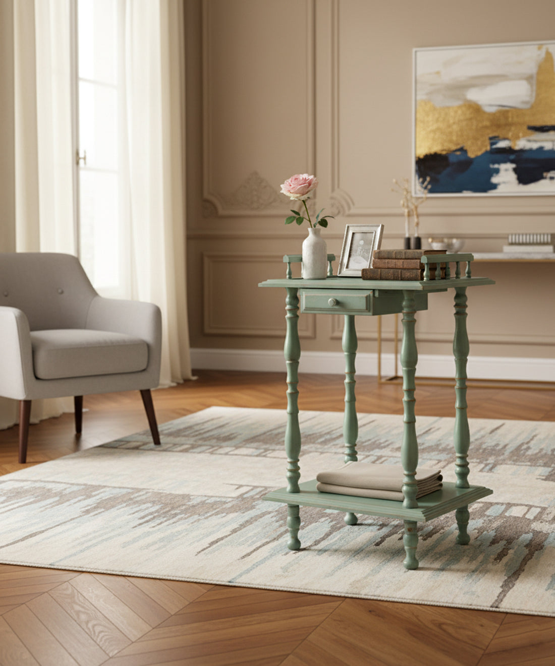 Valeria antique side table