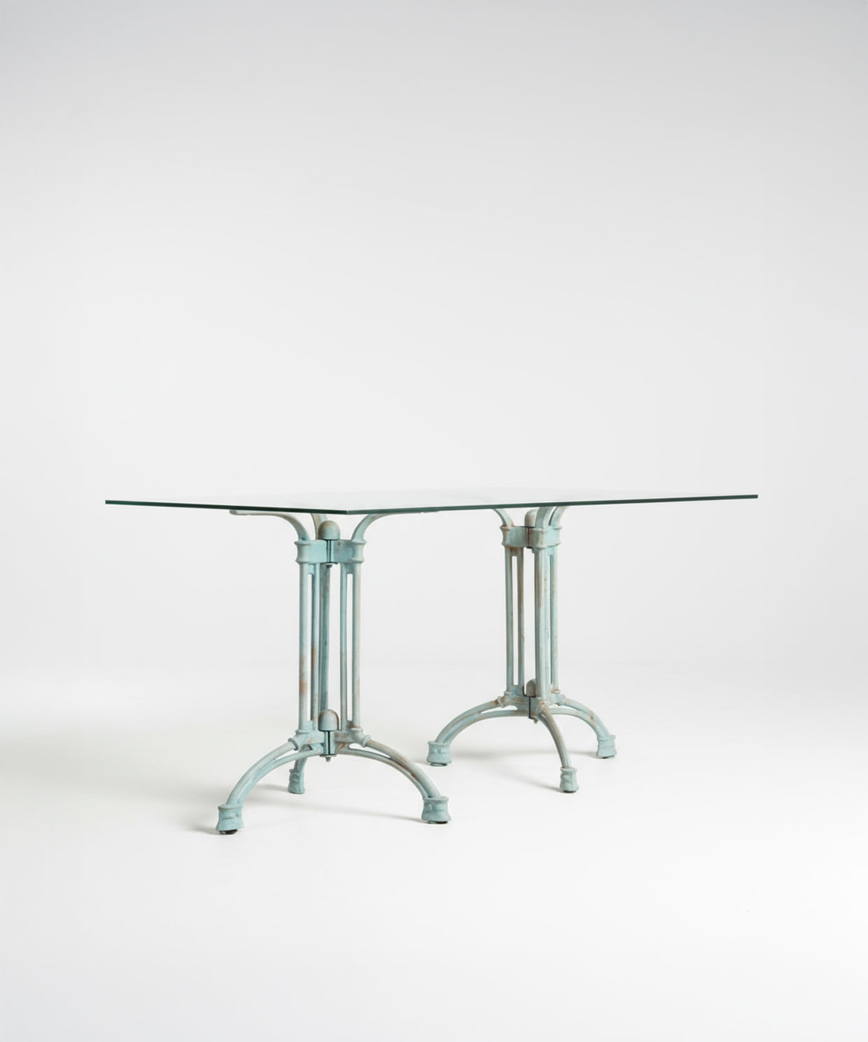 Mesa rectangular de cristal Centinela